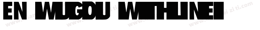 EN wugou withline字体转换